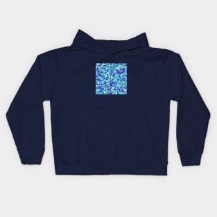 Bright cool colors organic pattern Kids Hoodie